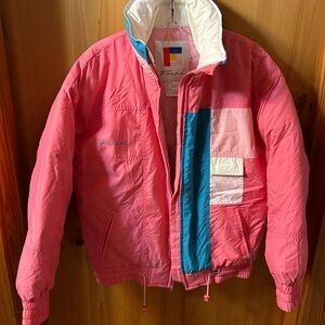 Foxfire Women's Pink and Teal Blue Ski Jacket